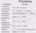 prázdniny
